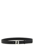 Fendi Black Calfskin Regular Belt