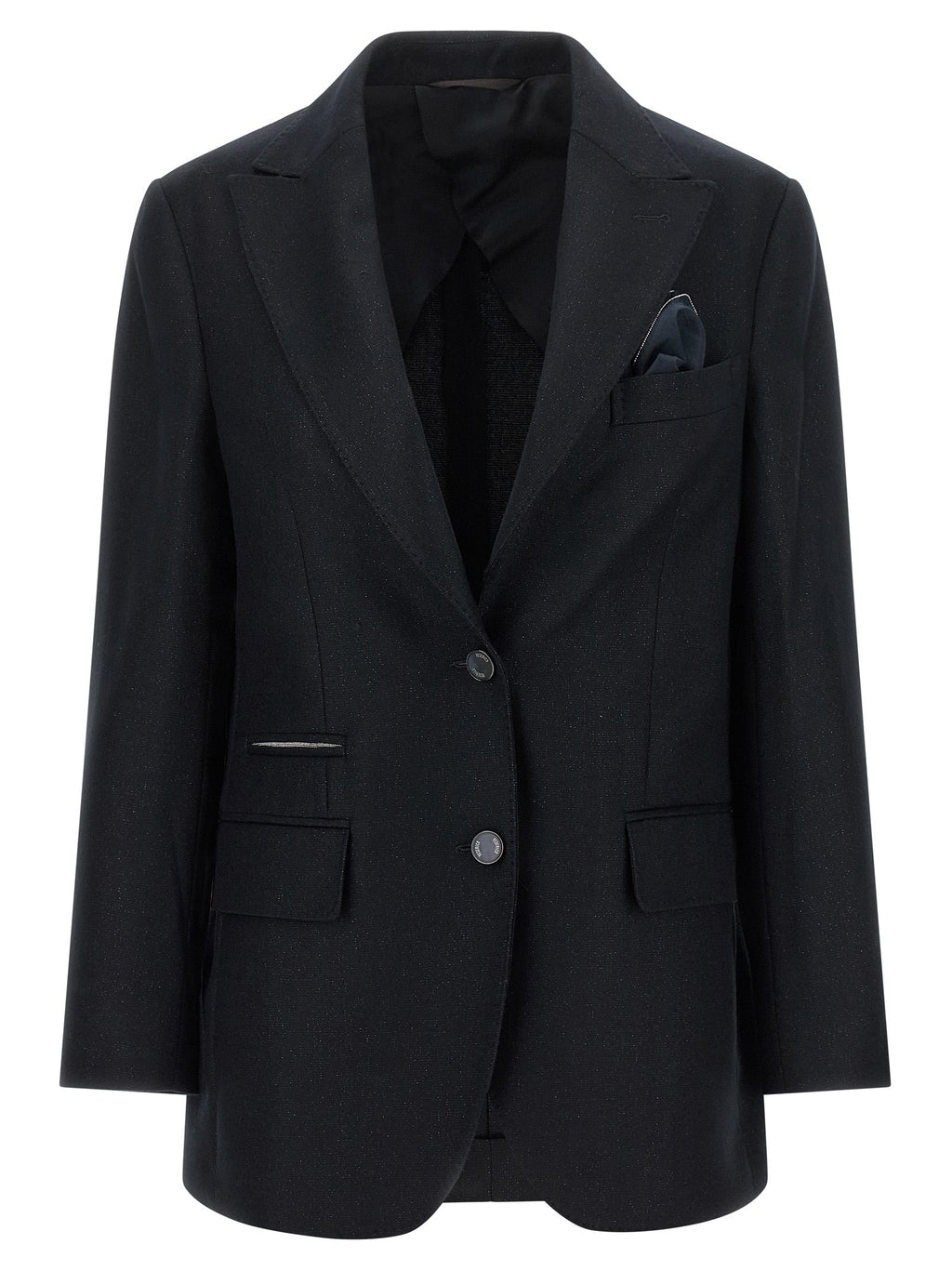 Peserico Black Virgin Wool Blazer