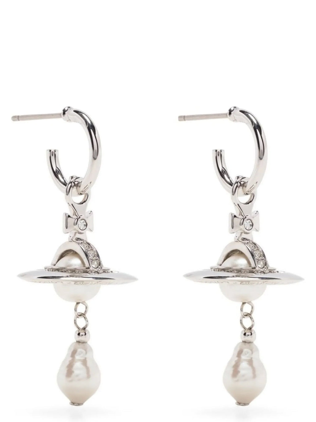 Vivienne Westwood Silver Brass Earrings