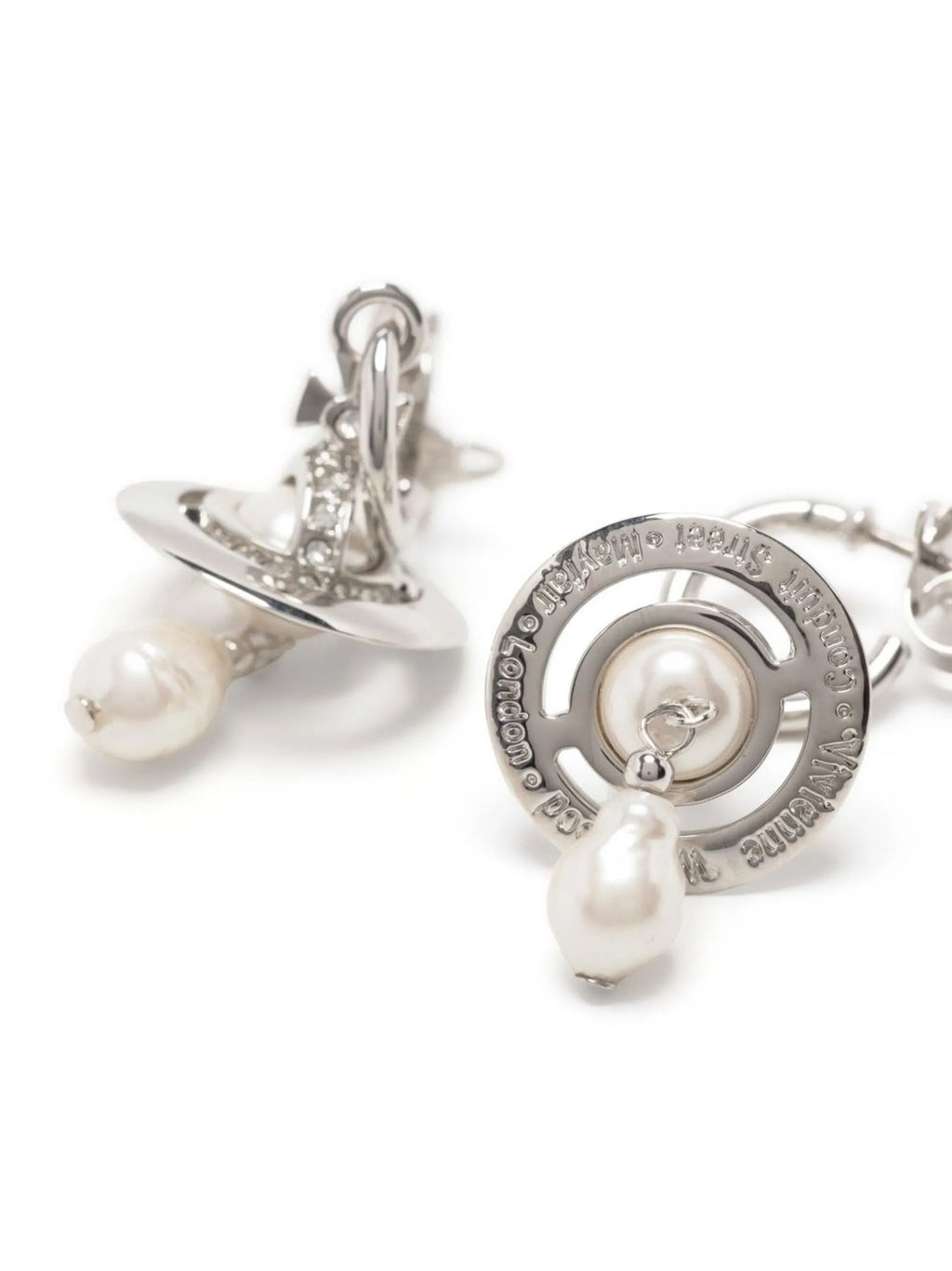 Vivienne Westwood Silver Brass Earrings
