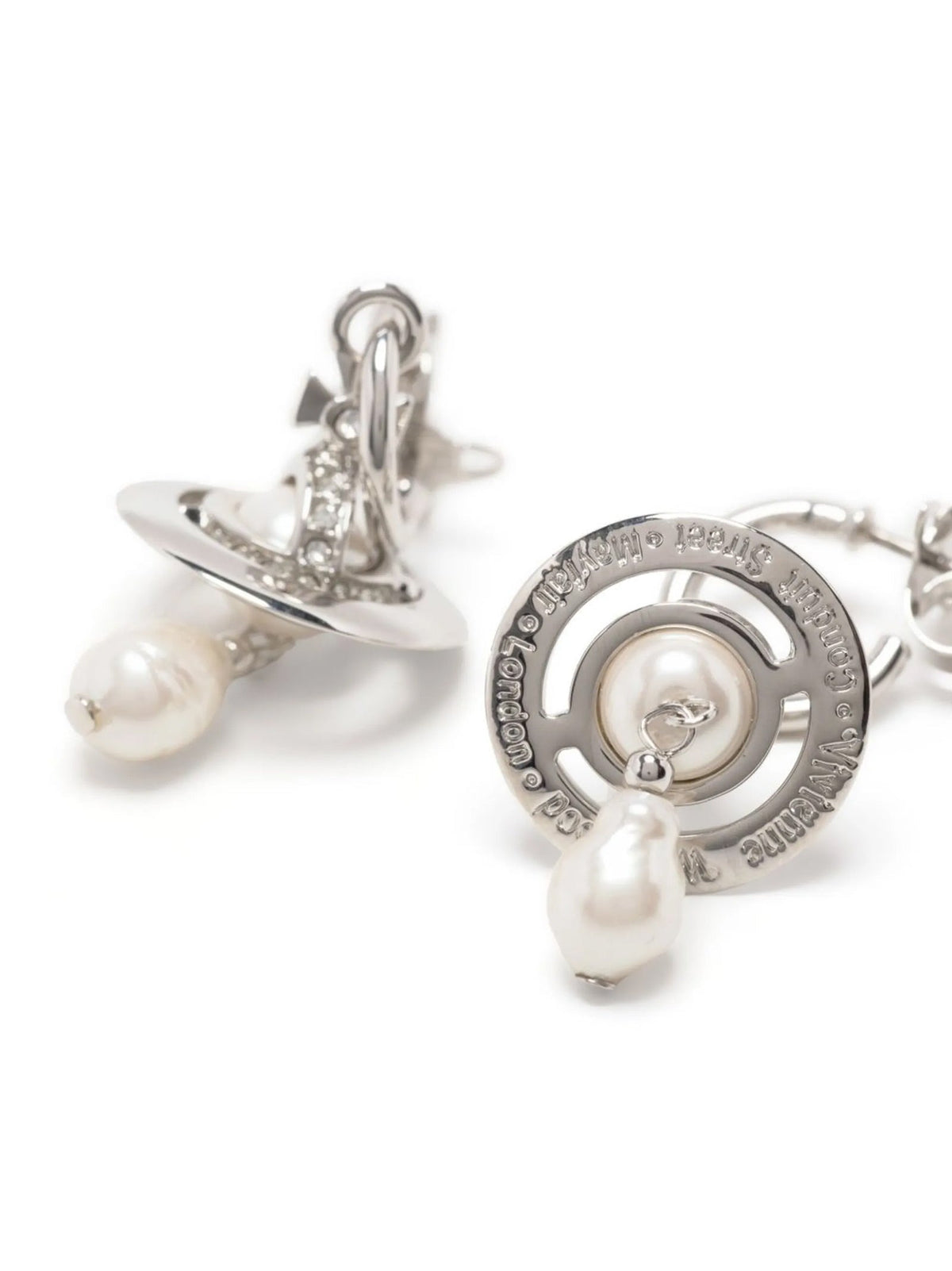 Vivienne Westwood Silver Brass Earrings
