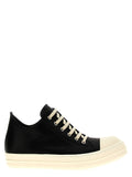 Rick Owens Bicolor Calfskin Low Top Sneakers