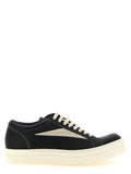 Rick Owens Bicolor Lamb Leather Low Top Sneakers