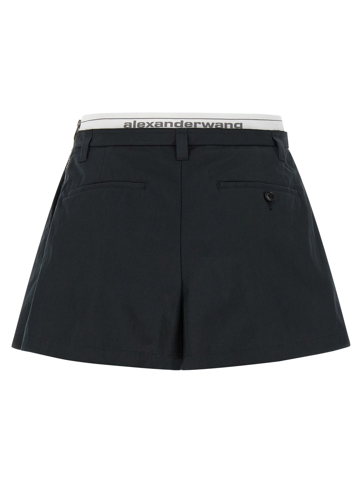 Alexander Wang Black Cotton Bermuda Shorts