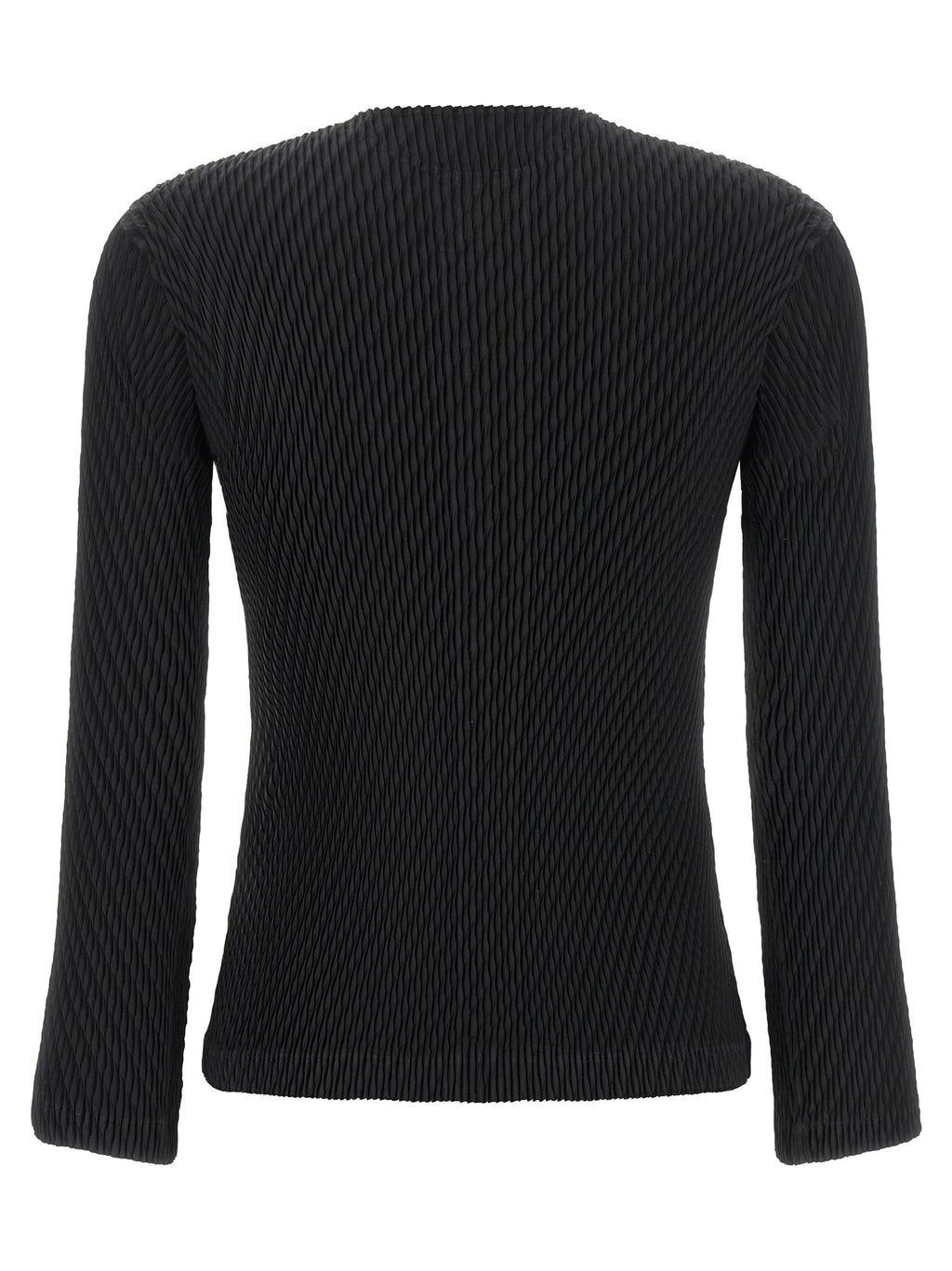 Issey Miyake Black Polyester Cardigan