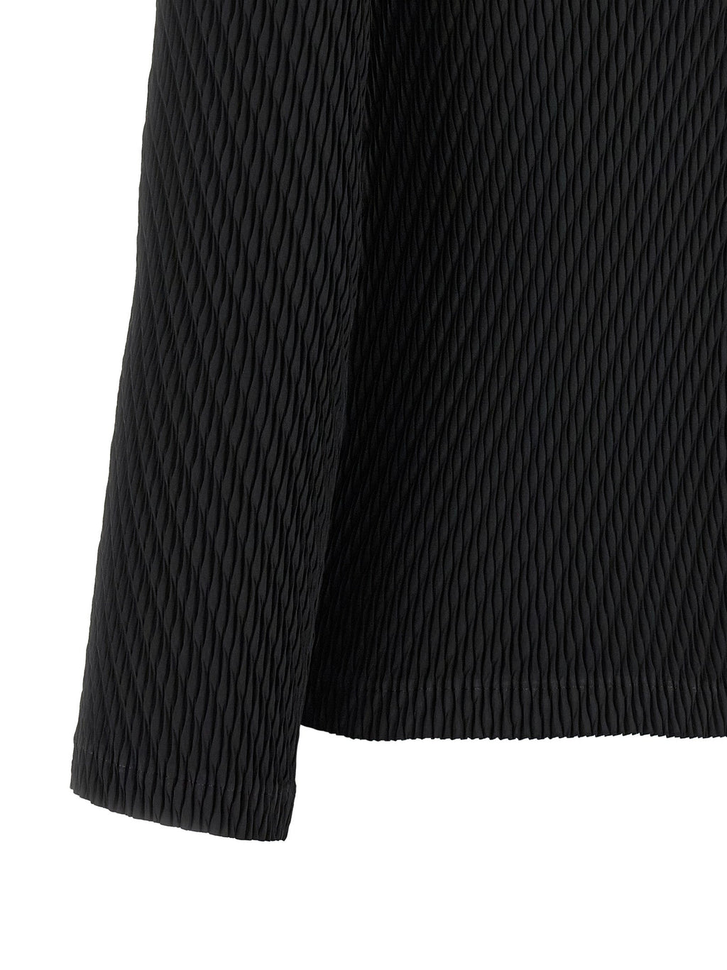Issey Miyake Black Polyester Cardigan
