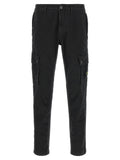 Stone Island Black Cotton Cargo Pants