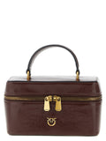 PINKO Bordeaux Calfskin Crossbody Bag