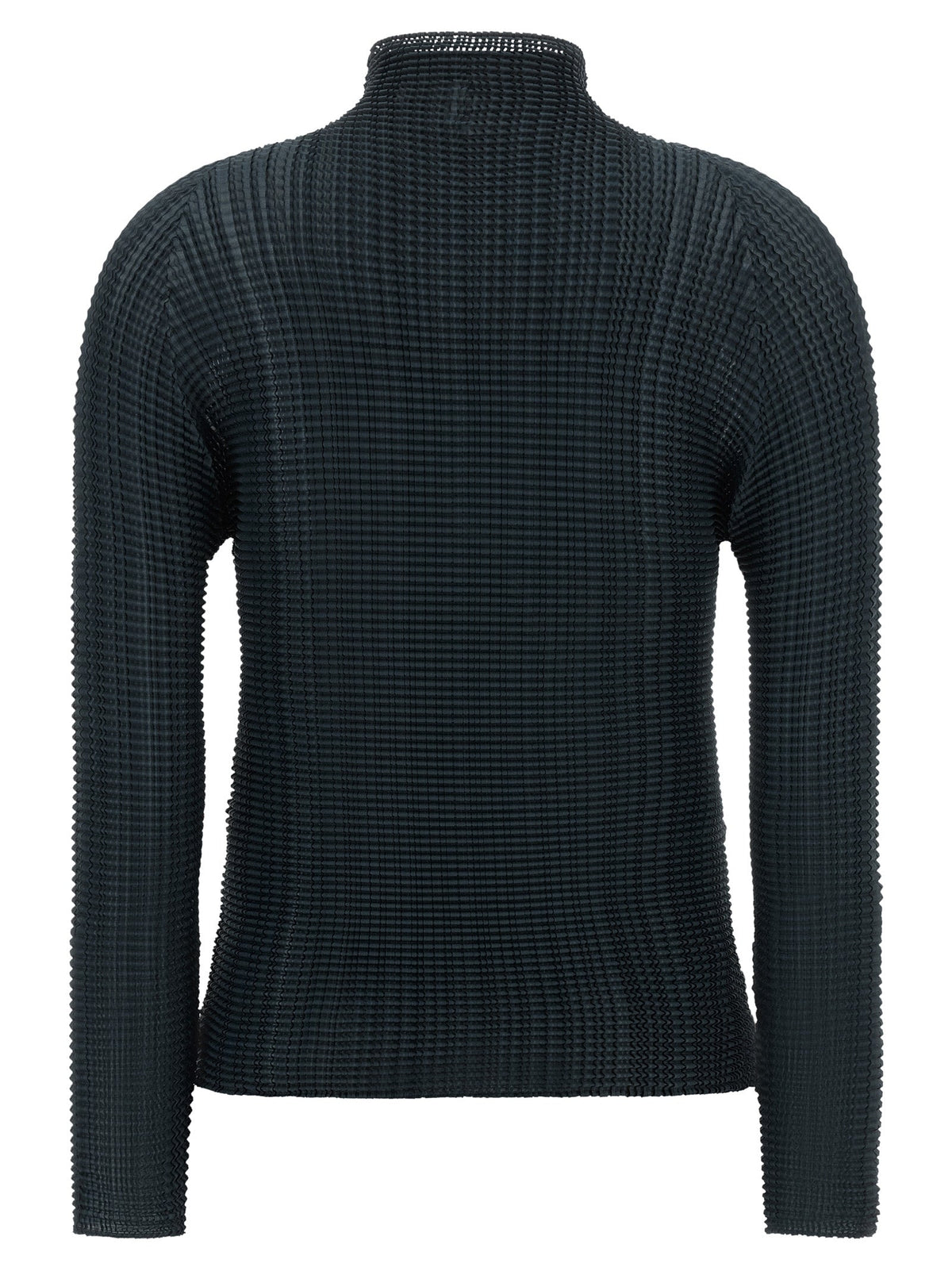 Issey Miyake Blue Polyester Cardigan