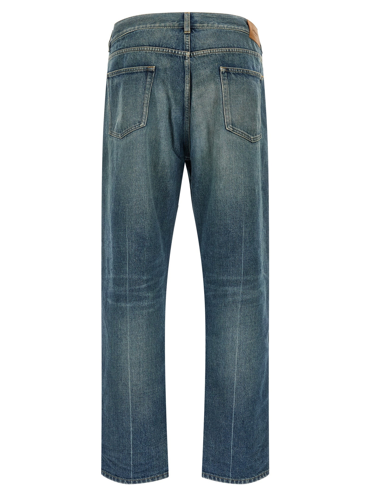 Saint Laurent Blue Cotton Tapered Jeans