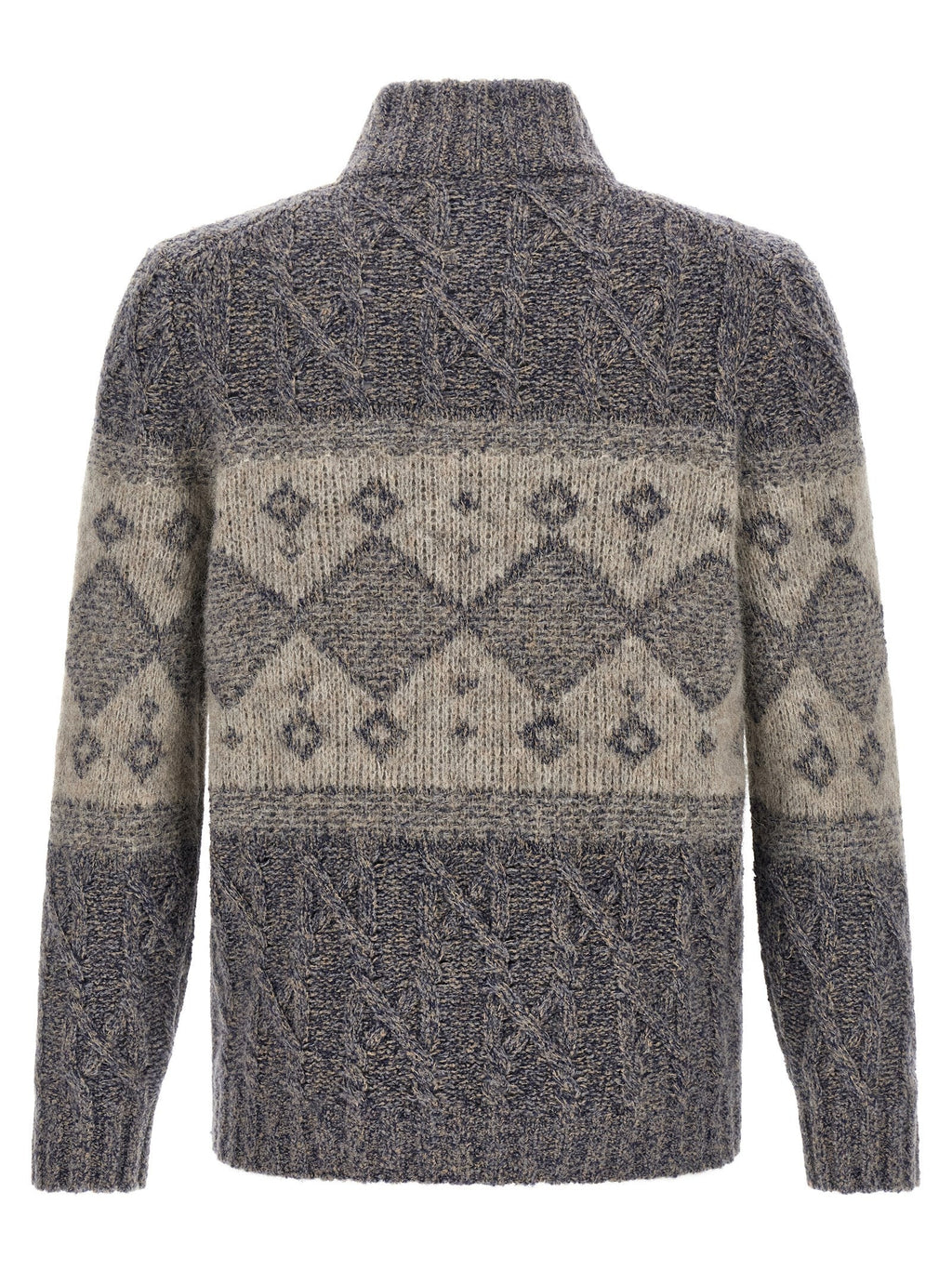 Brunello Cucinelli Gray Virgin Wool Cardigan