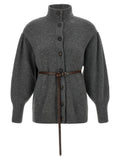 Brunello Cucinelli Gray Virgin Wool Cardigan