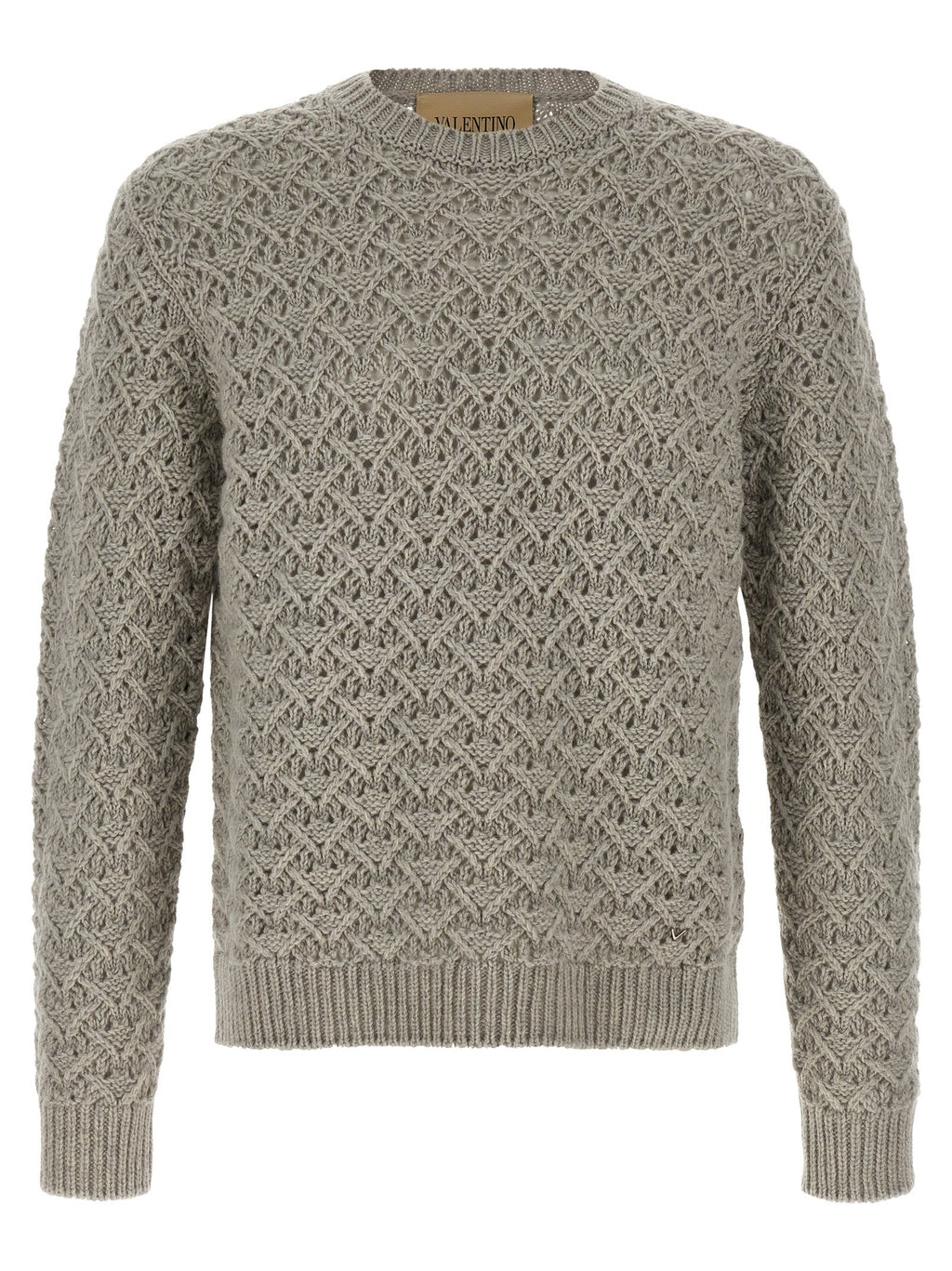 Valentino Garavani Gray Virgin Wool Cardigan