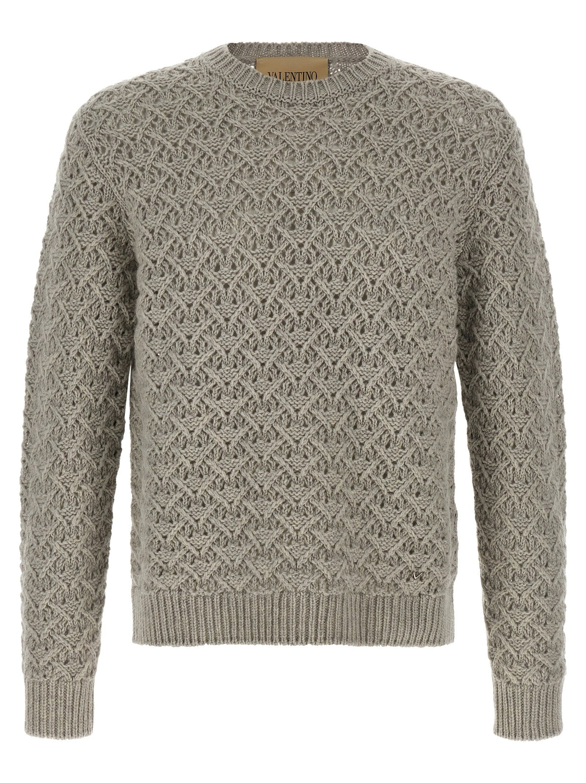 Valentino Garavani Gray Virgin Wool Cardigan