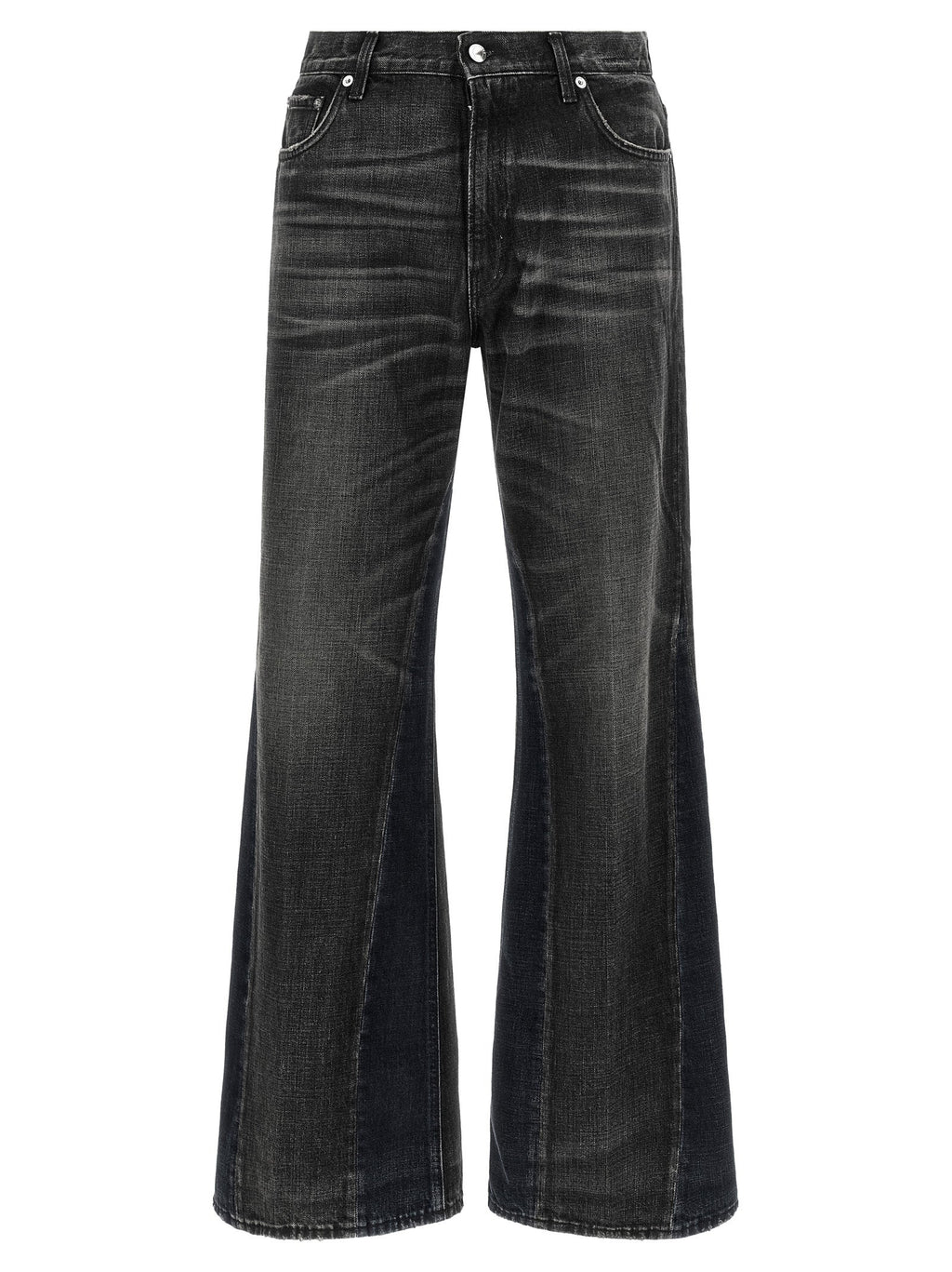 Haikure Gray Cotton Flared Jeans