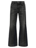 Haikure Gray Cotton Flared Jeans
