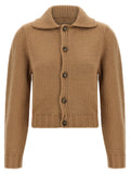 MM6 Maison Margiela Beige Wool Cardigan
