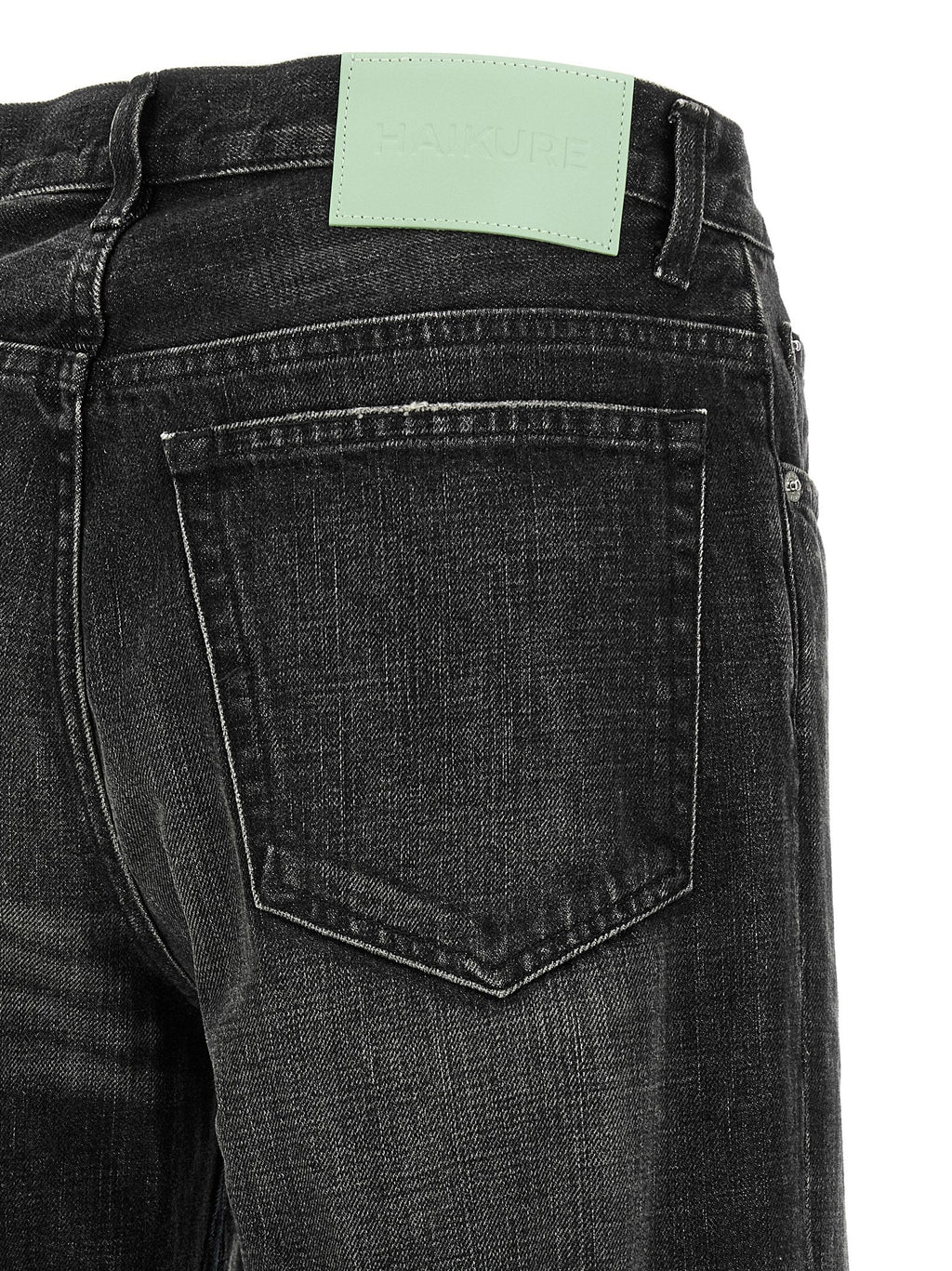 Haikure Gray Cotton Flared Jeans