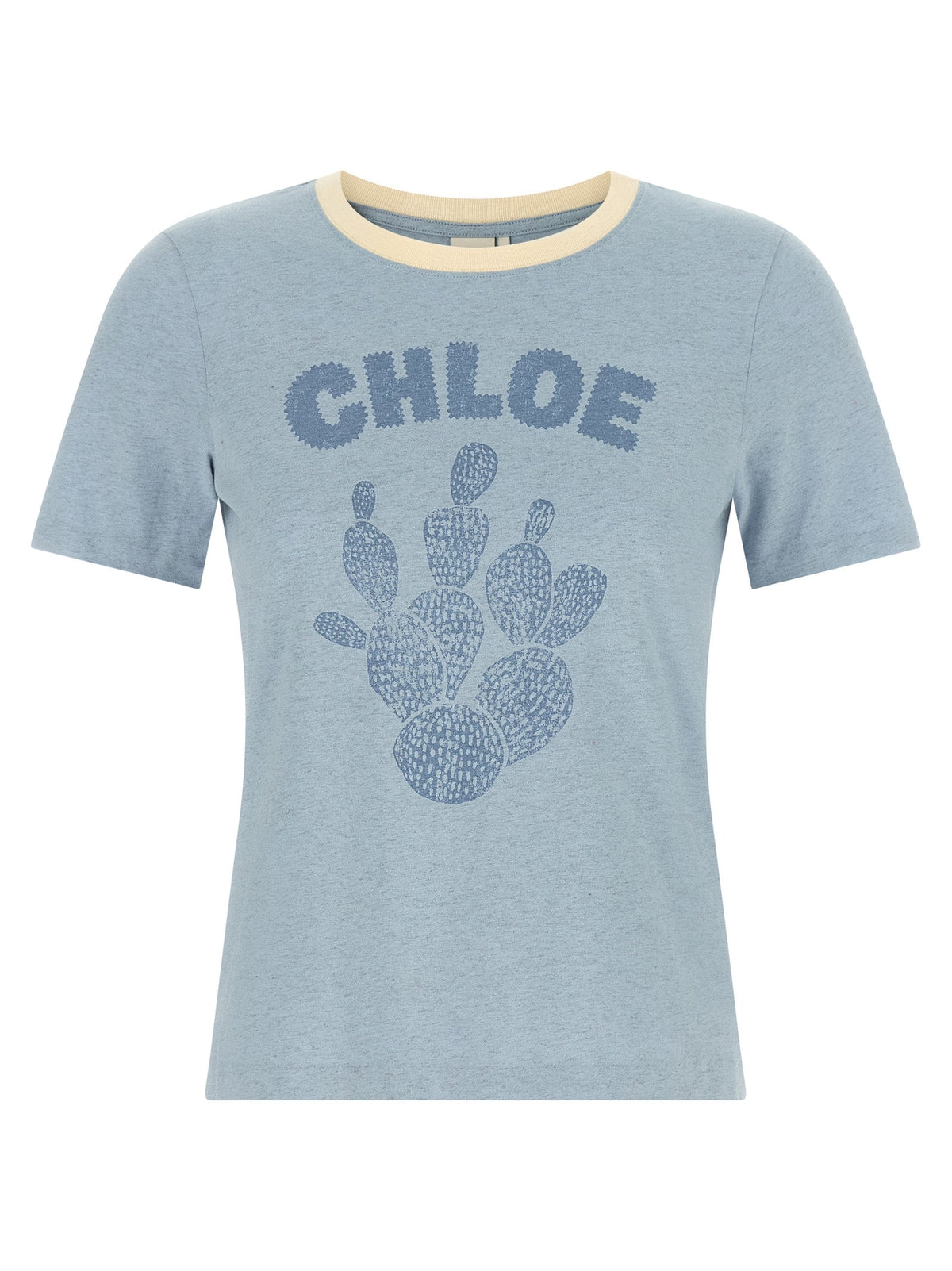 Chloé Blue Cotton T-Shirt
