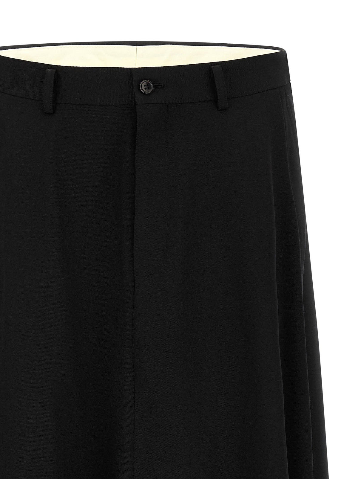 Comme Des Garçons Black Wool Dress Pants