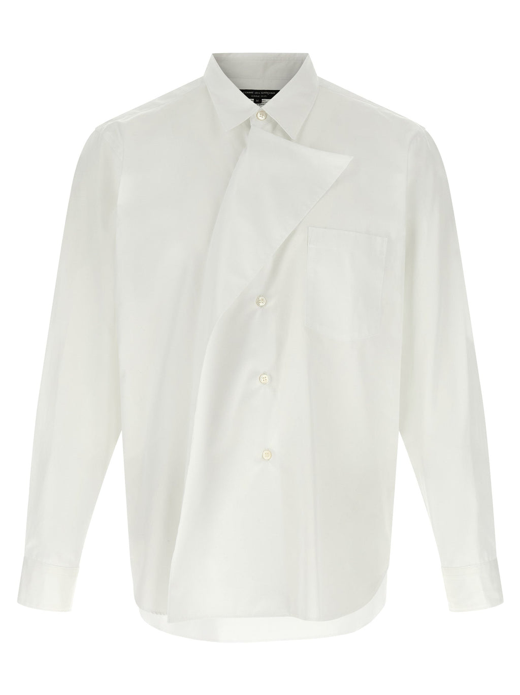 Comme Des Garçons White Cotton Blouse
