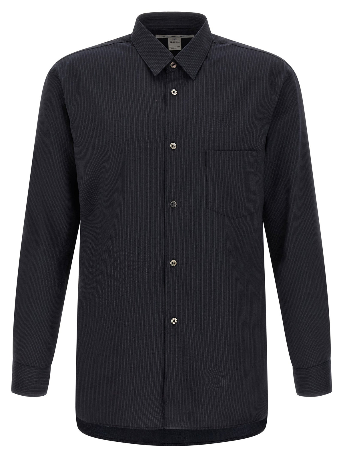 Comme Des Garçons Blue Polyester Blouse