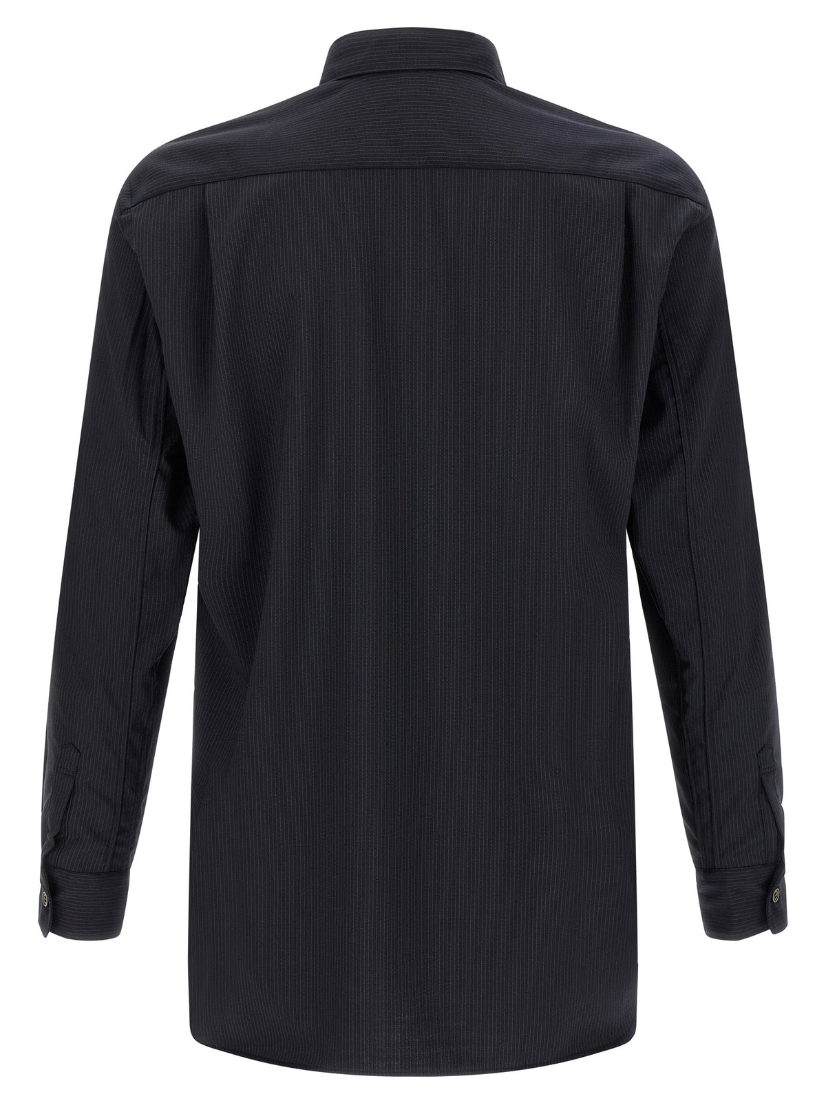 Comme Des Garçons Blue Polyester Blouse