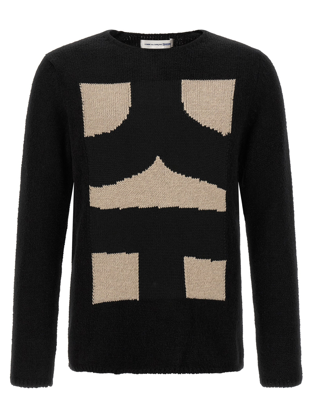 Comme Des Garçons Black Polyester Cardigan