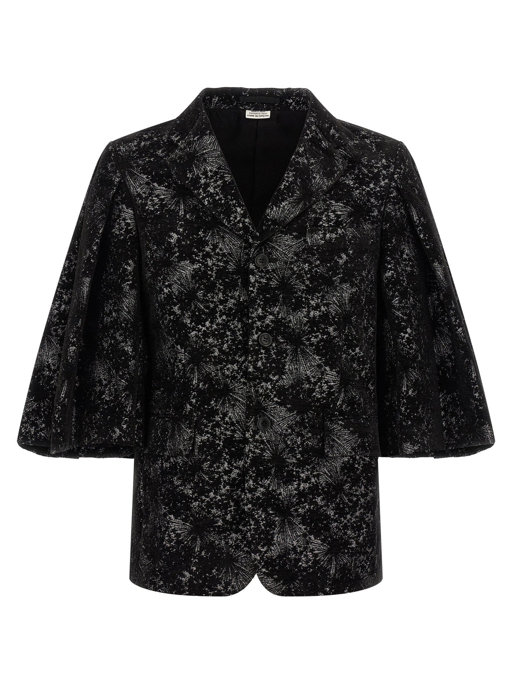Comme Des Garçons Black Polyester Blazer