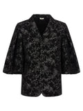 Comme Des Garçons Black Polyester Blazer