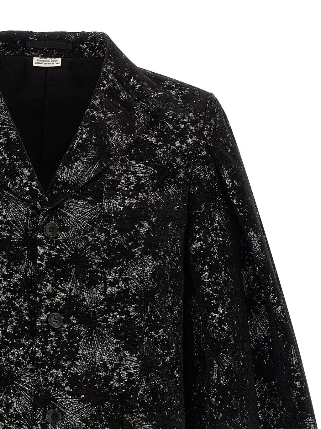 Comme Des Garçons Black Polyester Blazer