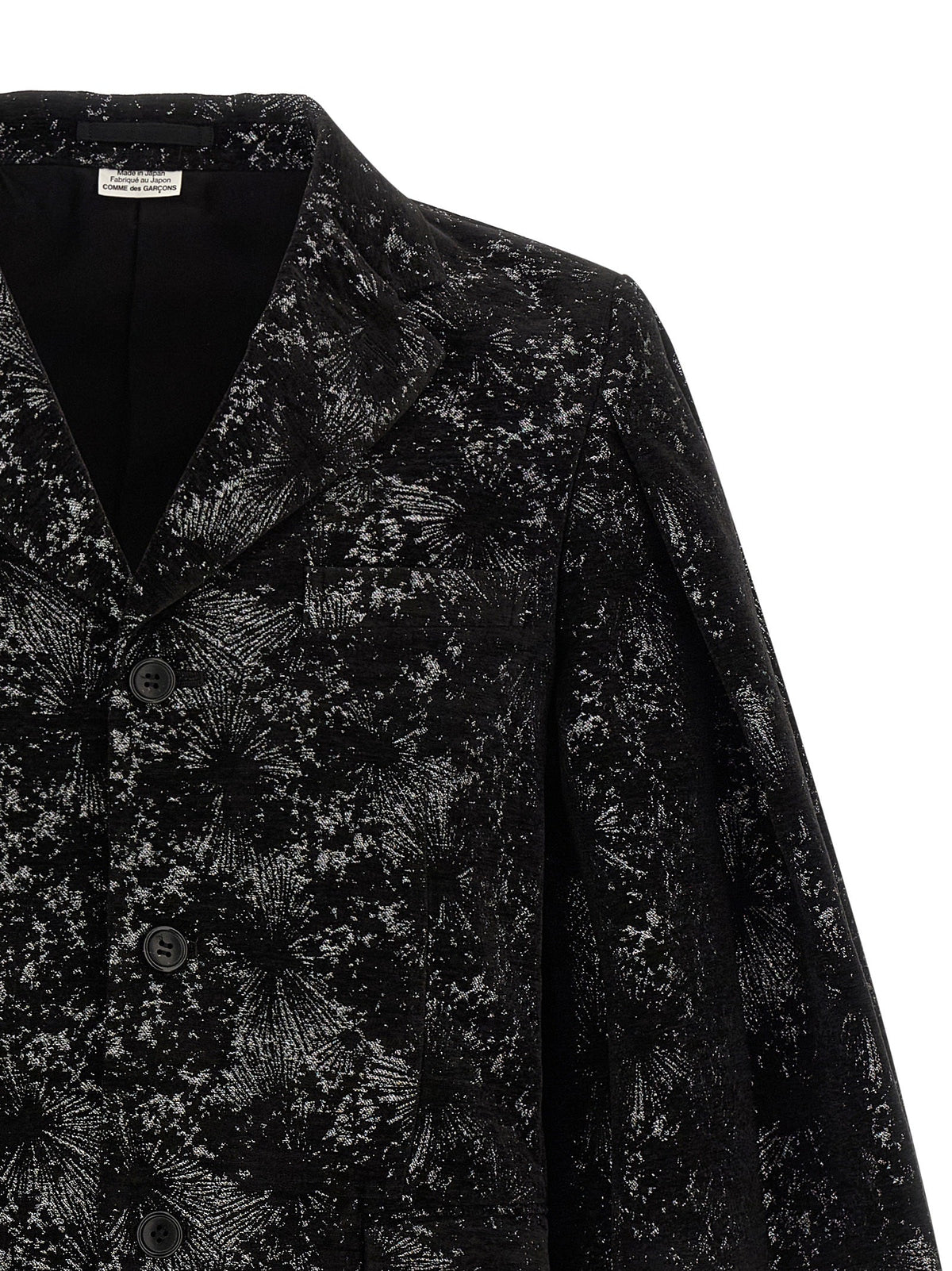 Comme Des Garçons Black Polyester Blazer