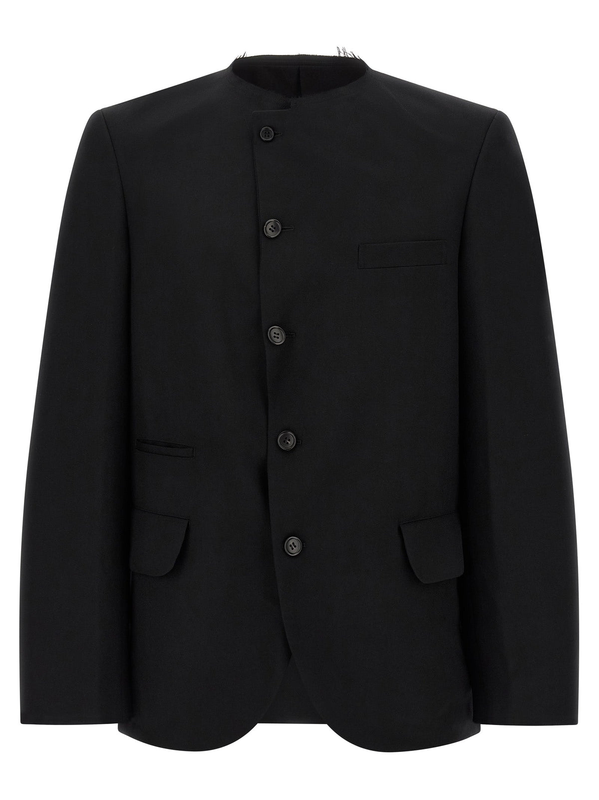 Comme Des Garçons Black Wool Blazer