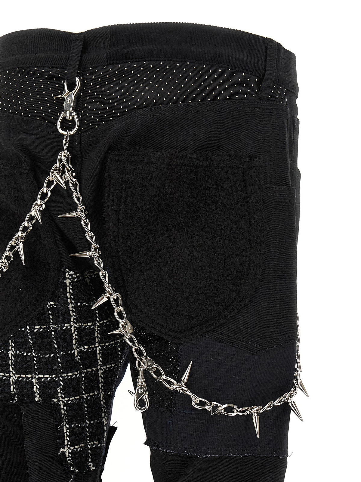 Junya Watanabe Black Cotton Straight-Leg Jeans