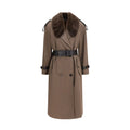Burberry Brown Cotton Coat