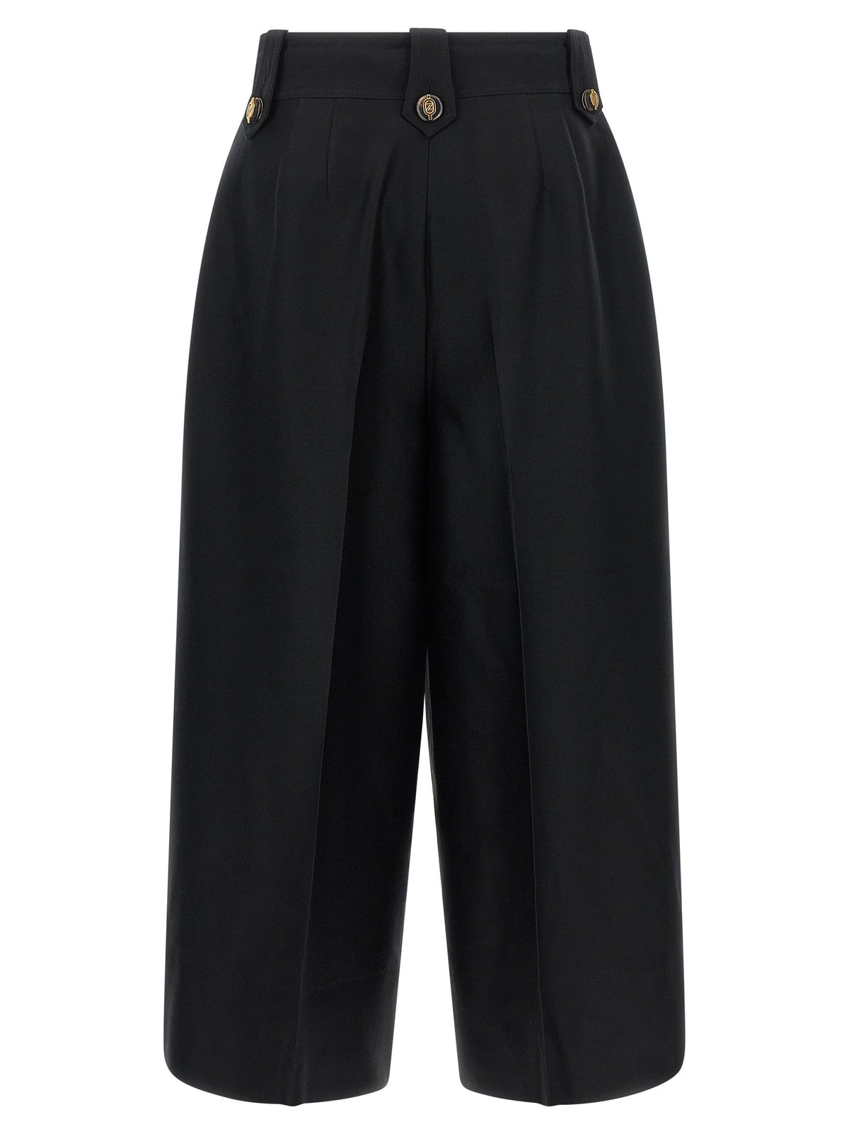 Zimmermann Black Wool Cropped Pants