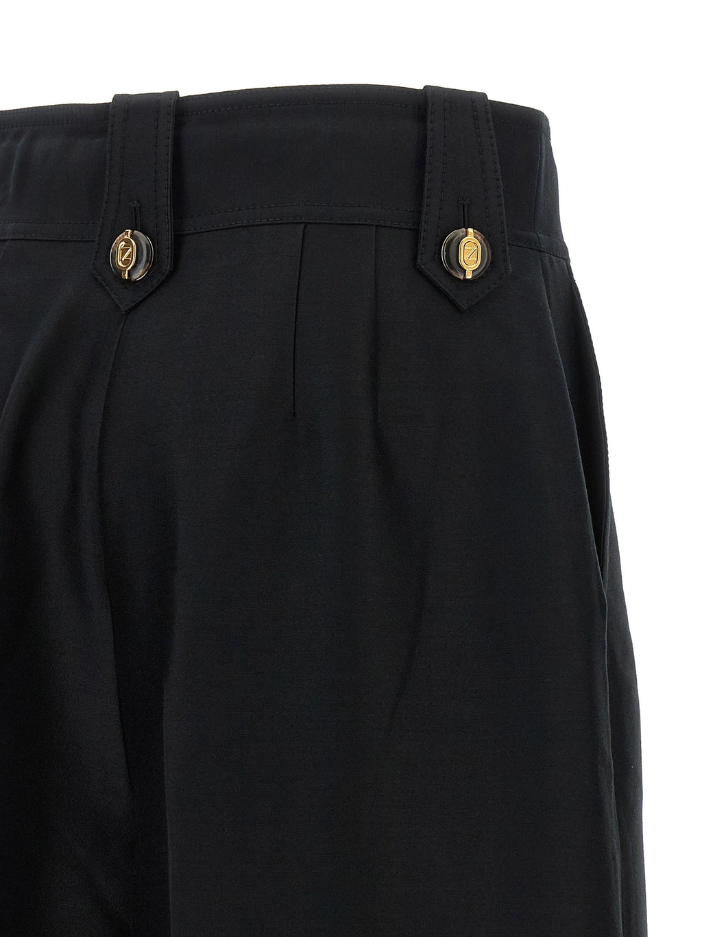 Zimmermann Black Wool Cropped Pants