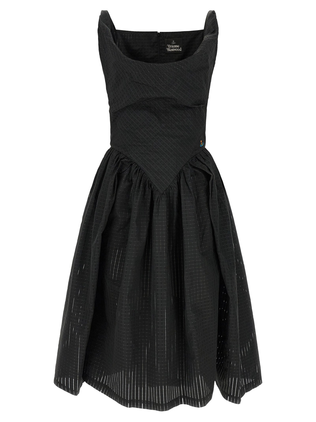Vivienne Westwood Black Polyester Midi Dress