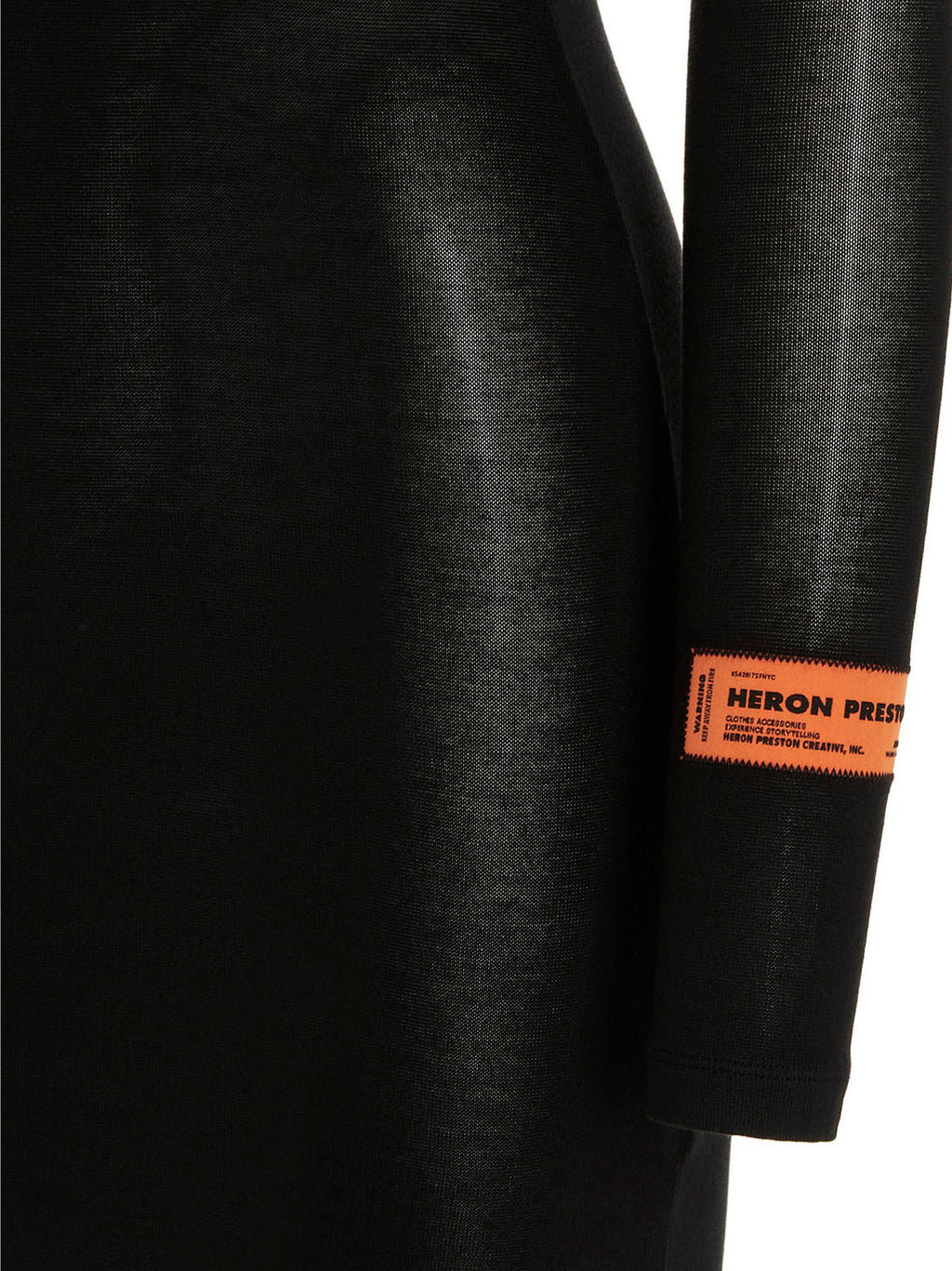 Heron Preston Black Polyester Short Dress