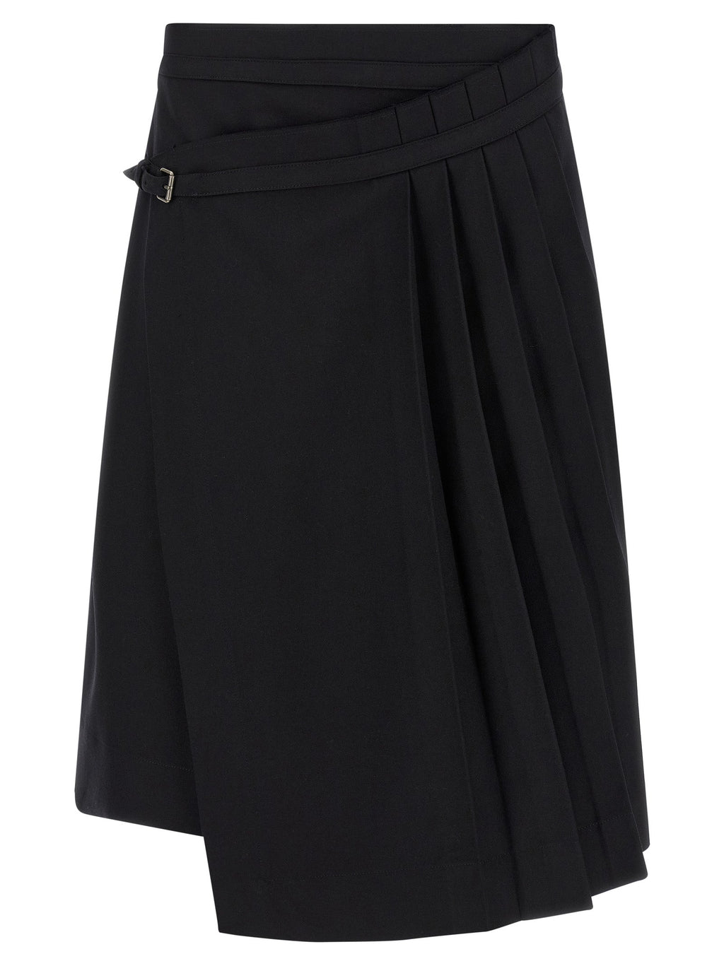 Dries Van Noten Black Wool Long Skirt