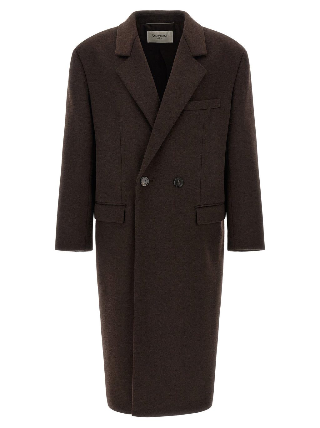 Saint Laurent Brown Wool Coat