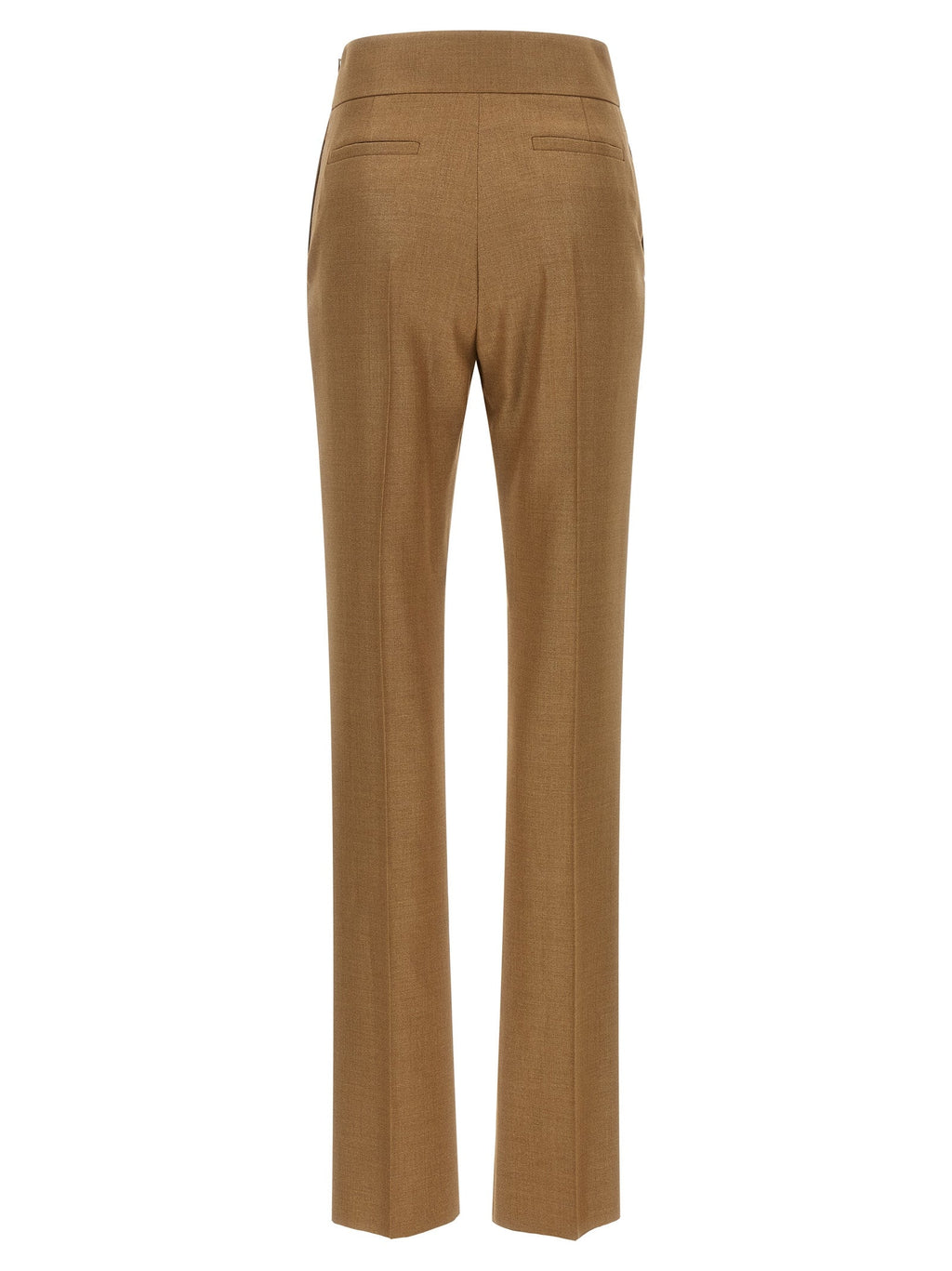 Valentino Garavani Beige Virgin Wool Dress Pants