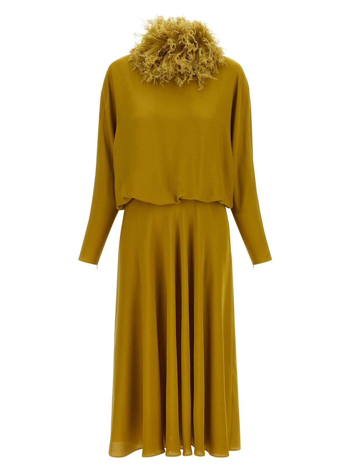 Valentino Garavani Bicolor Silk Midi Dress