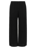 Issey Miyake Black Polyester Casual Pants