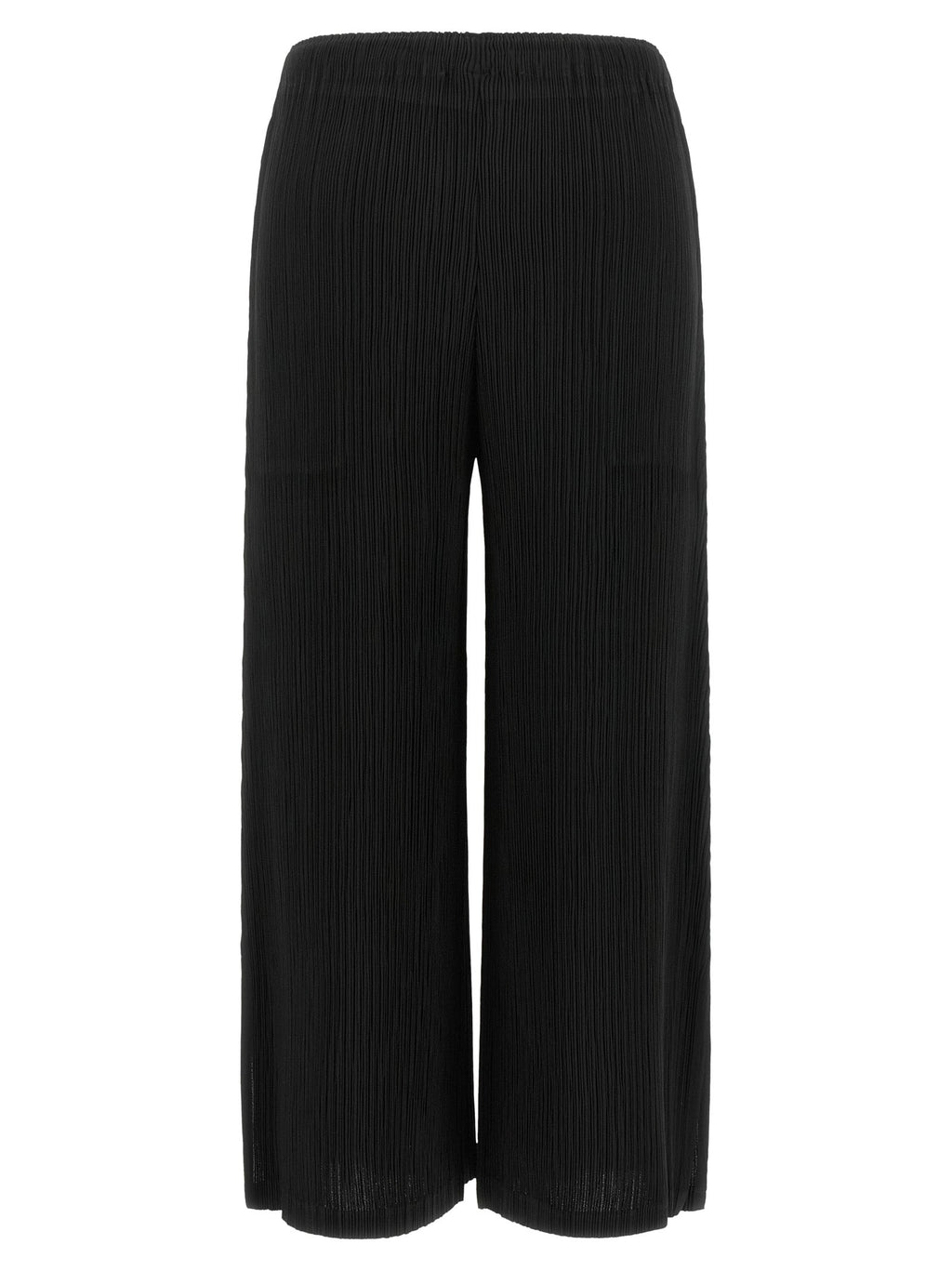 Issey Miyake Black Polyester Casual Pants