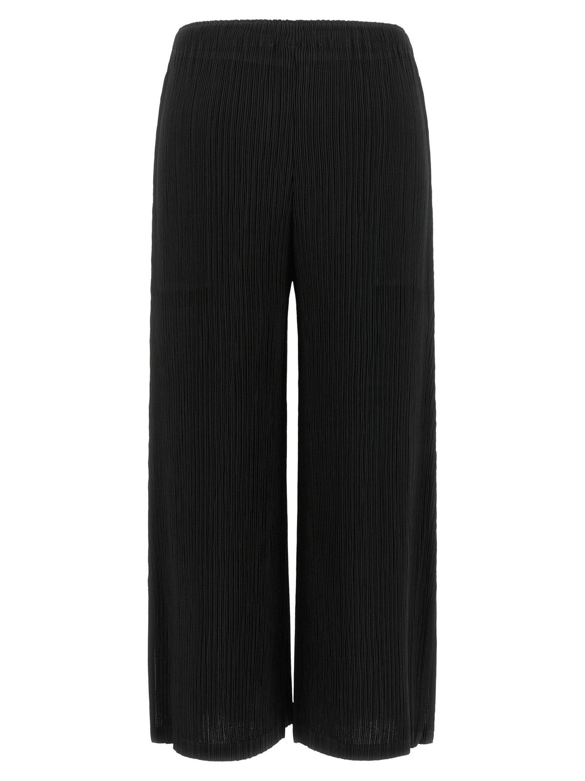 Issey Miyake Black Polyester Casual Pants