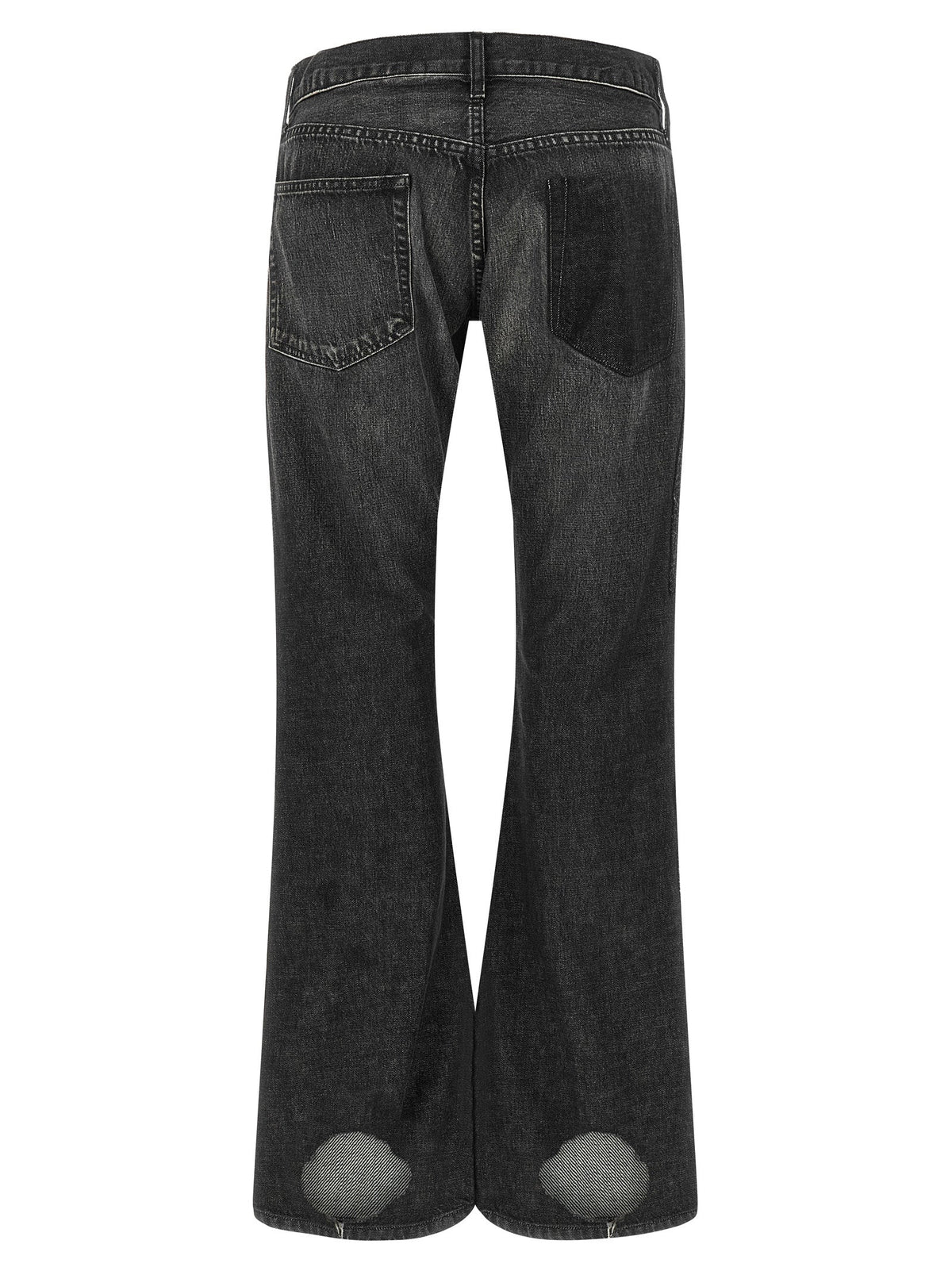 Junya Watanabe Black Cotton Flared Jeans