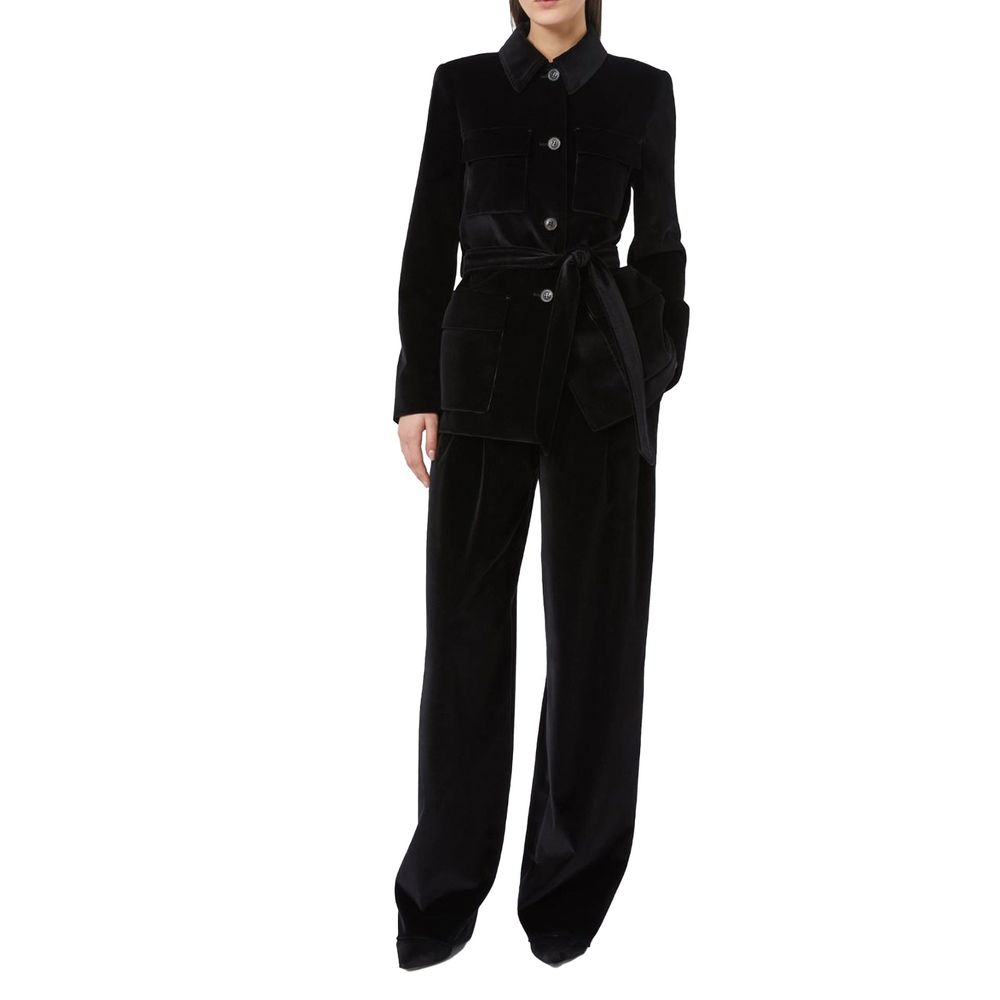 Max Mara Black Cotton Pants