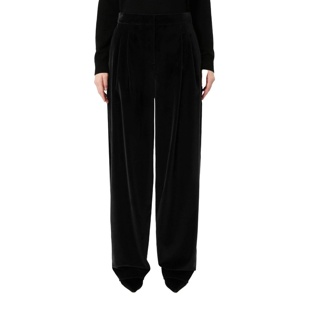 Max Mara Black Cotton Pants