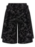 Comme Des Garçons Black Polyester Bermuda Shorts